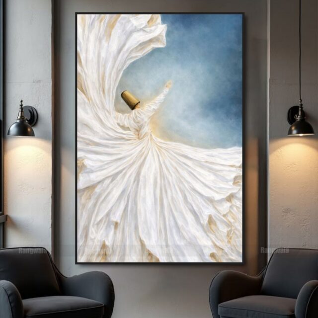 Sufi Graceful Spin in Golden Light